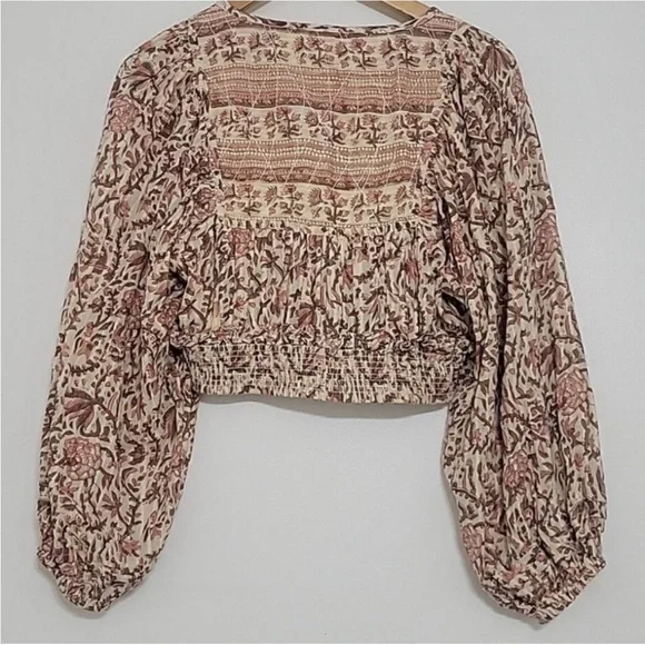 Cleobella Floral Smocked Crop Top - Picture 5 of 12